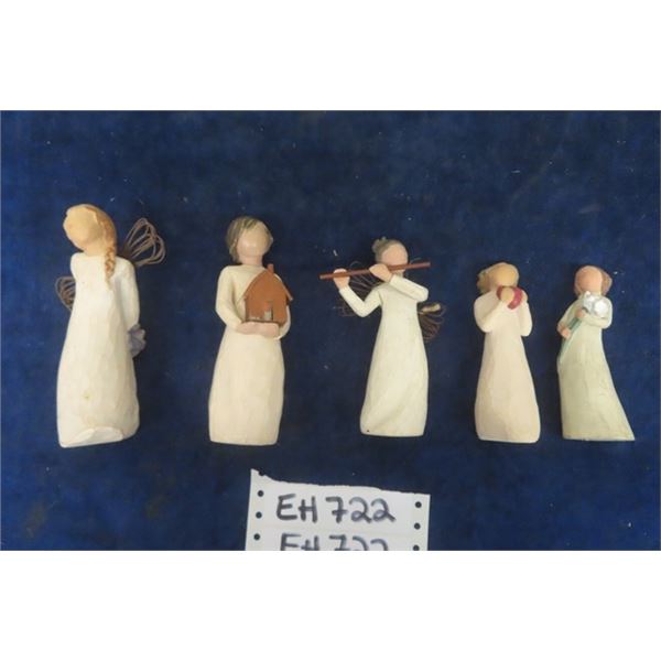5 Willow Tree Angel Ornaments - up to 5.5" Tall