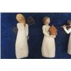 Image 3 : 5 Willow Tree Angel Ornaments - up to 5.5" Tall