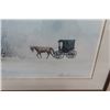Image 2 : Large Signed + Framed Print 'Amish Theme' 25 5"×31.5" & Korean Mask Shadow Box