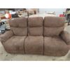 Image 1 : Microsuede Couch with Reclining Ends- Electric , 85" Wide