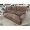 Image 2 : Microsuede Couch with Reclining Ends- Electric , 85" Wide