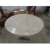 Image 1 : Round Marble Top Table 37" Tall, 54" Wide