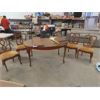Image 1 : Dining Room Table 29"×42"×62" with (2) 12" Leaves + Silencer Pads & 4 Chairs with Upholstered Seats
