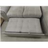 Image 4 : Microsuede Sectional Couch with Lounger End- Pull Out to Make Guest Bed 96" Wide