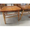 Image 5 : 6 Modern Oak Double Press Back Chairs- 2 of Which Are Captain 