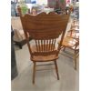 Image 7 : 6 Modern Oak Double Press Back Chairs- 2 of Which Are Captain 