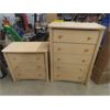 Image 1 : 2 Modern Dressers: 3 Drawer 18"×29"×31" + 5 Drawer 18.5"×31"×45"
