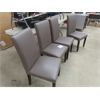 Image 2 : 4 Upholstered Dining Chairs