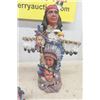 Image 2 : 3 Ceramic Native Figures/Statues, 4 Small Native Resin Figures 