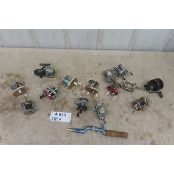 14 Various Fishing Reels; Cavallier, Pflueger, Daiwa plus more 
