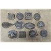 Image 1 : 12 Rail Road Belt Buckles ; 500 Lines, Amtrak, Wabash plus more