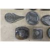 Image 4 : 12 Rail Road Belt Buckles ; 500 Lines, Amtrak, Wabash plus more