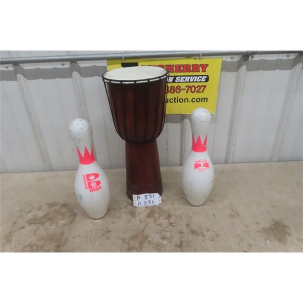 2 Bowling Pins + 