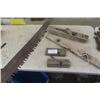 Image 1 : Vintage Cross Cut Saw, Wood Planes, Vintage Wood and Brass Level 