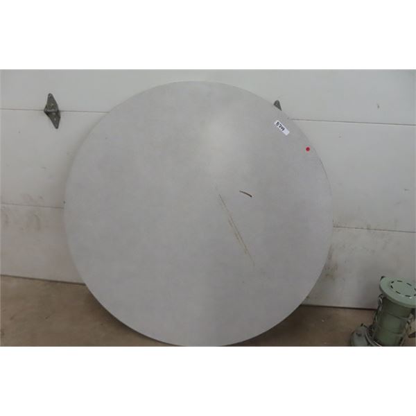 Round Table with Folding Legs 58'' Diameter 