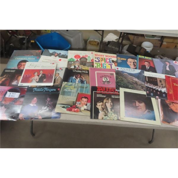 Over 90 Assorted Records- All Genres , Rock, Country, Easy Listening , Plus More 