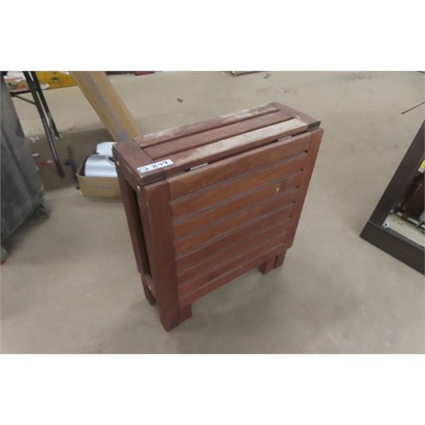 Gateleg Wooden Yard Table/ Stand - Fully Extended Size 2" x 28" x 52" 