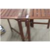 Image 4 : Gateleg Wooden Yard Table/ Stand - Fully Extended Size 2" x 28" x 52" 