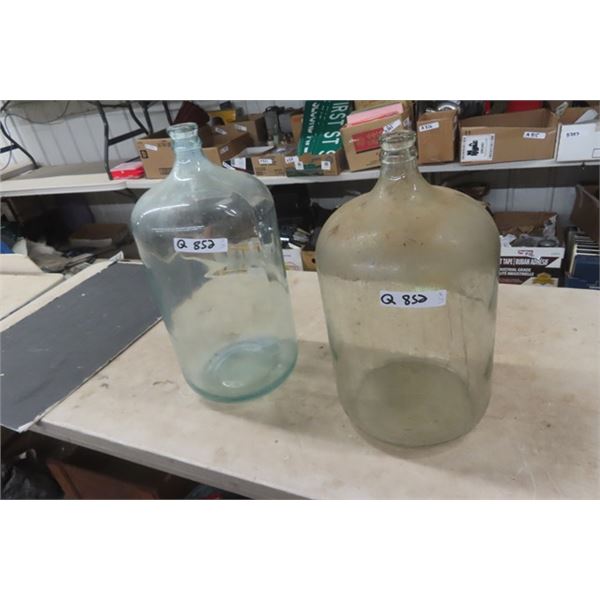 2 Wine Carboy Bottles