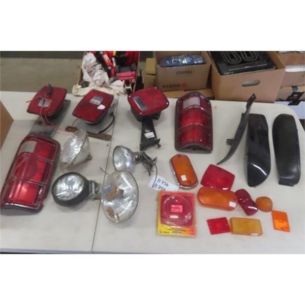 Assorted Head Lights , Tail Lights , Marker Lights