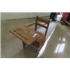 Image 2 : Vintage Kids Wood School Desk 