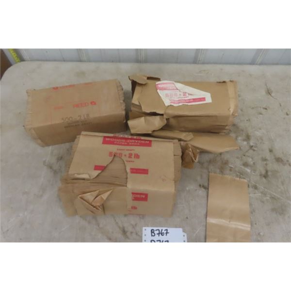 Approximately 1500 Light Craft 2 Pound Grocery/Candy Bags 