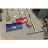 Image 2 : 5 Hand Yard Tools ; Squeegee, 2 Spades, 2 Push