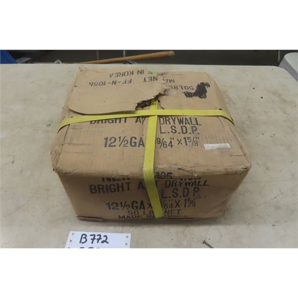 50 Pound Box of Dry Wall Nails 12 1/2 CA x 19/64 x 1 5/8'' 