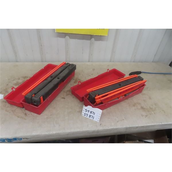 2 Sets of 3 Magnetic Road Flare Reflectors