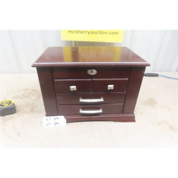 Jewelry Box 11" x 12" x 18"  - Right Full of Fashion Jewelry ; Neckal