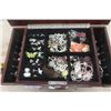 Image 4 : Jewelry Box 11" x 12" x 18"  - Right Full of Fashion Jewelry ; Neckal