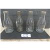 Image 1 : 4 Vintage Milk Bottles, 1 is Embossed ''Piggly Wiggly"