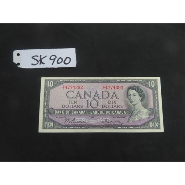1954 Canada $10.00 Bill - Nice Condition