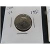Image 4 : (5) 1951 Canadian 5 cent Coins - King George