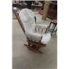 Image 2 : Nice Wood Rocker Glider with Cushions 