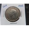 Image 3 : (2) 1943 Canada 50 cent Silver Coins