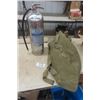 Image 1 : Chrome Water Fire Extinguisher, Green Canvas Back Pack 