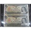 Image 2 : 1 Sheet of Uncut 1973 Canada $1.00 Bills