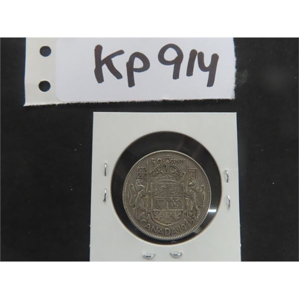 1945 Canada 50 cent Silver Coin