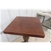 Image 3 : Solid Wood Pedestal Table 30'' Tall x 18'' x 18''