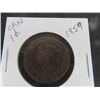 Image 2 : (2) 1859 Canada  1 cent Large Pennies