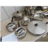 Image 2 : Stainless Steel Pot with Lids & Regular Pans + Fry Pans
