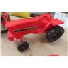 Image 2 : 6 Plastic Toy Vehicles ; IH Tractor, Firetruck, Semi Truck Cab, 3 Cars