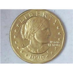 1979 Susan B. Anthony Dollar (UNC) Gold Plated