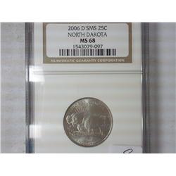 2006-D SMS ND Quarter NGC MS68