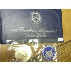 1972 Ike UNC Silver Dollar (Blue Pack)