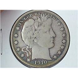 1910-S Barber Half Dollar (Fine +)