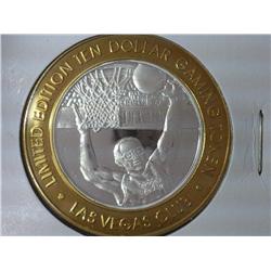 Las Vegas Club $10 Gaming Token (UNC) Silver