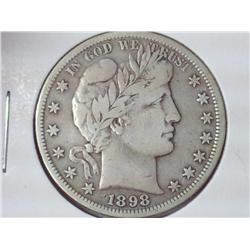 1898-S Barber Half Dollar (Fine)