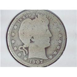 1907 Barber Quarter